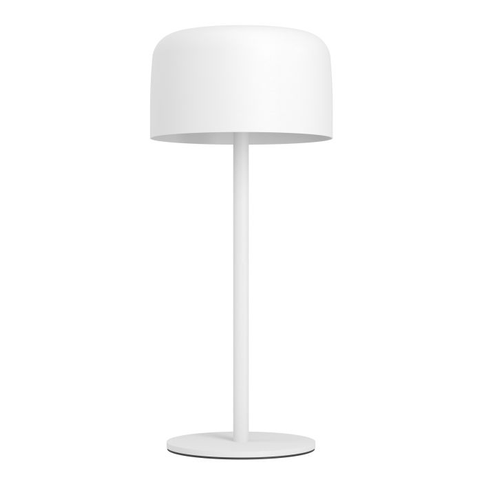 Roccanova 30cm Blanc lampe solaire De Eglo - Roccanova est une lampe de table élégante à énergie solaire qui allie forme et fonction pour une utilisation intérieure et extérieure.