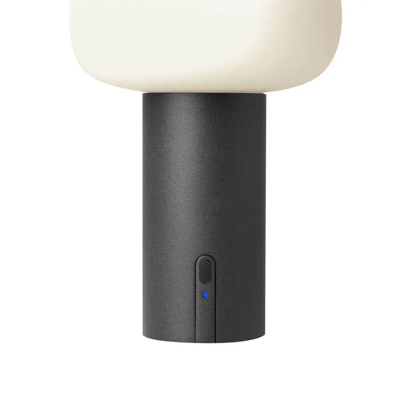 Antibes 20cm Noir portable De Konstsmide - La lampe dispose d'un variateur permettant de régler la luminosité et la température de couleur.