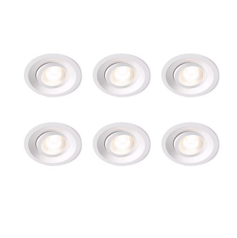 Downlight DWN-02 6P Blanc De Plejd - DWN-02 a une temp&eacute;rature de couleur r&eacute;glable et peut &ecirc;tre r&eacute;gl&eacute; sur une temp&eacute;rature fixe ou tamis&eacute; en blanc chaud.