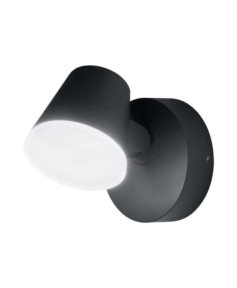 Midi Spot I Gris foncé lampe d’extérieur De Ledvance - Med en rotationsvinkel p&aring; 320&deg; kan den justeras f&ouml;r att rikta ljuset d&auml;r det beh&ouml;vs, vilket g&ouml;r den perfekt f&ouml;r att belysa specifika omr&aring;den eller skapa en atmosf&auml;risk effekt.