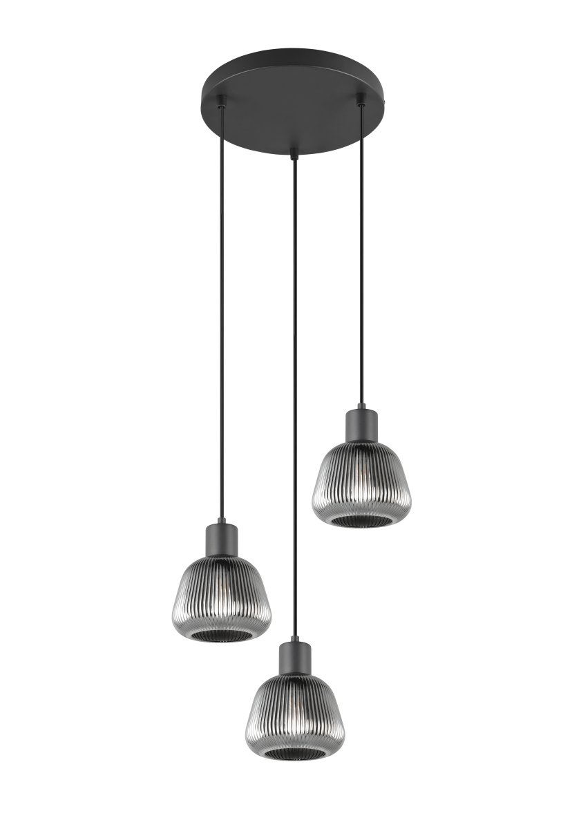 Tarifa Ø37 Gris fumé suspension De Trio Lighting - 