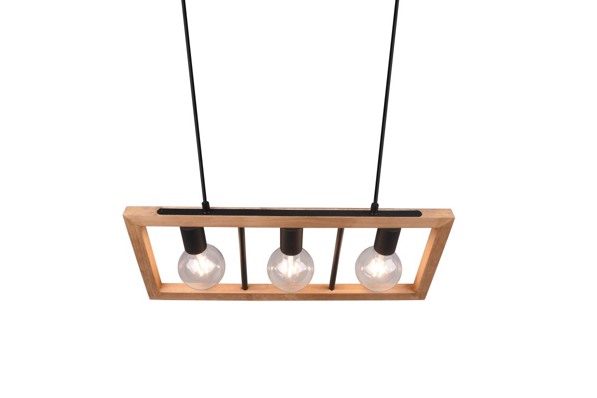 Agra 60cm Bois suspension De Trio Lighting - 