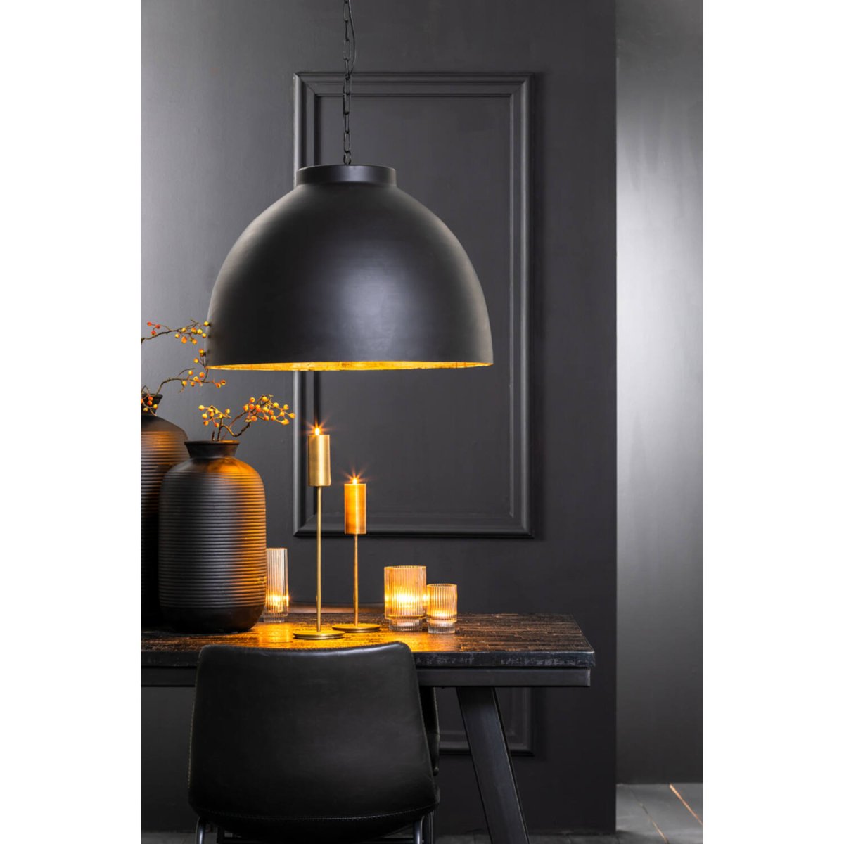 Kylie Ø60 Noir suspension De Light & Living - 
