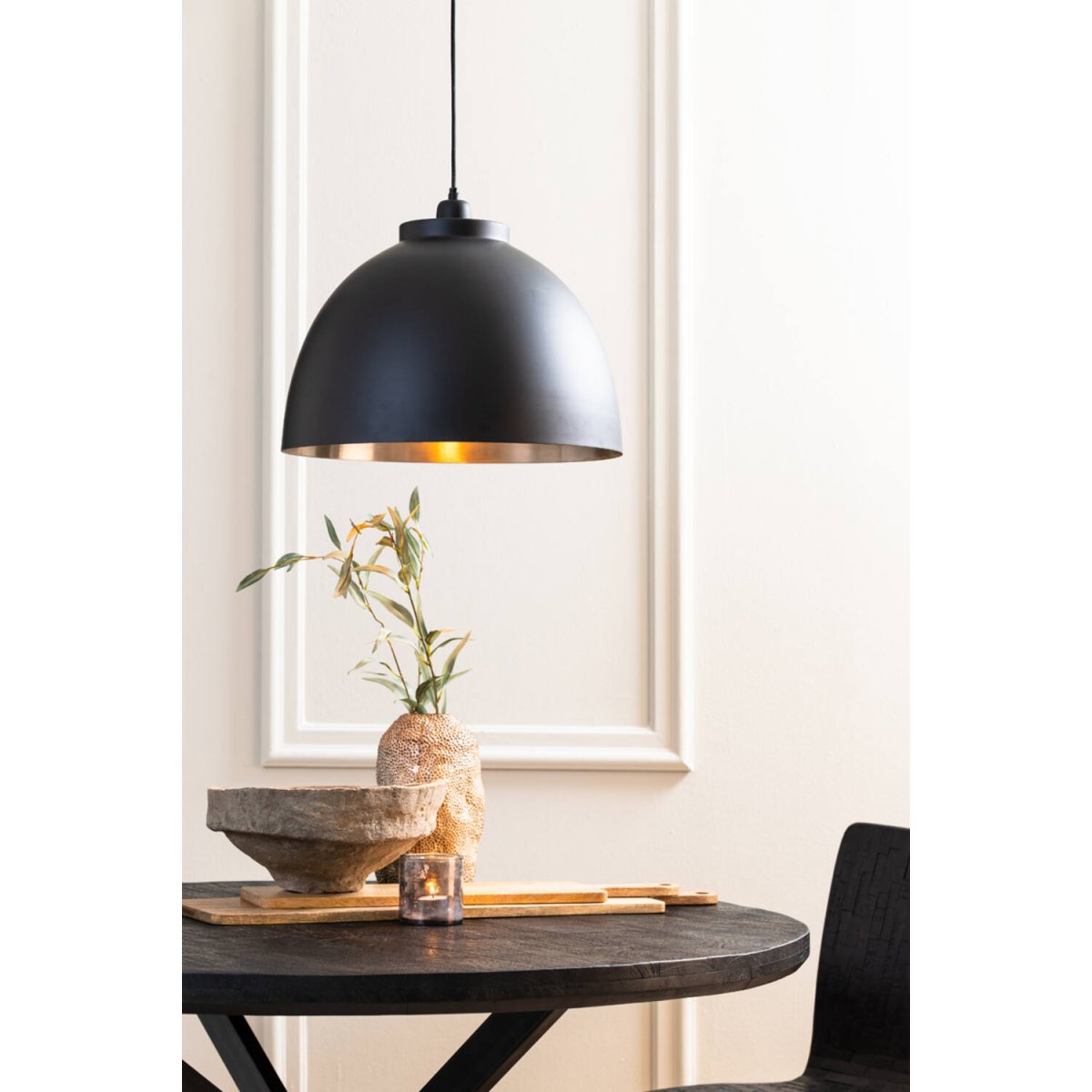 Kylie Ø45 Noir/nickel suspension De Light & Living - 