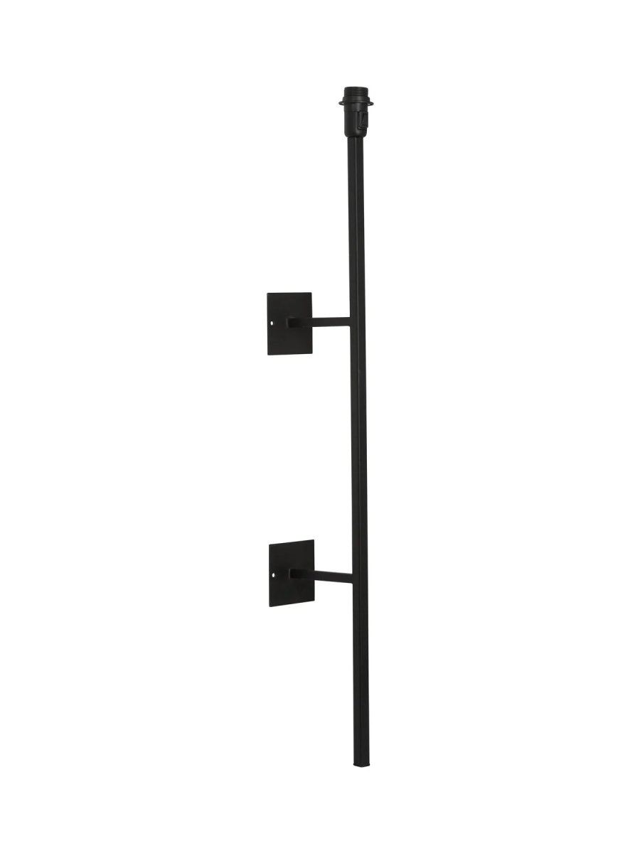 Rod 108cm Noir applique murale De PR Home - C&acirc;ble en plastique noir de 1,6 m de long qui sort de la lampe au niveau du support mural inf&eacute;rieur.
