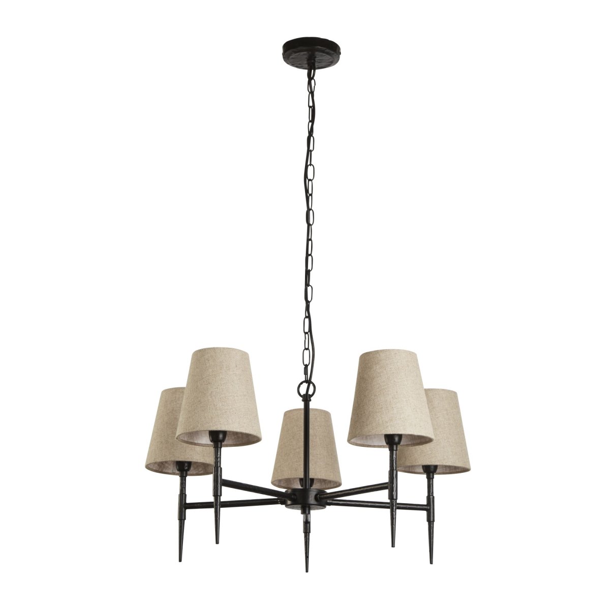 Gothic Ø66 Noir suspension De Searchlight - Grâce à sa hauteur réglable, ce luminaire s'adapte facilement à l'espace : suspendu au-dessus de la table à manger pour une ambiance chaleureuse et chaleureuse, ou plus haut dans le salon pour créer une pièce maîtresse saisissante.