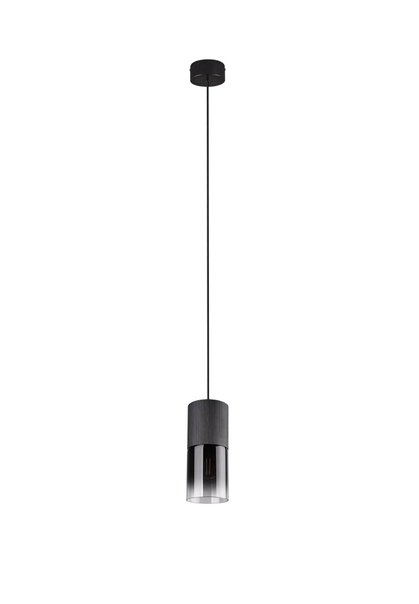 Robin Ø10 Noir suspension De Trio Lighting - La suspension moderne ROBIN attire tous les regards grâce à son élégant abat-jour en verre.