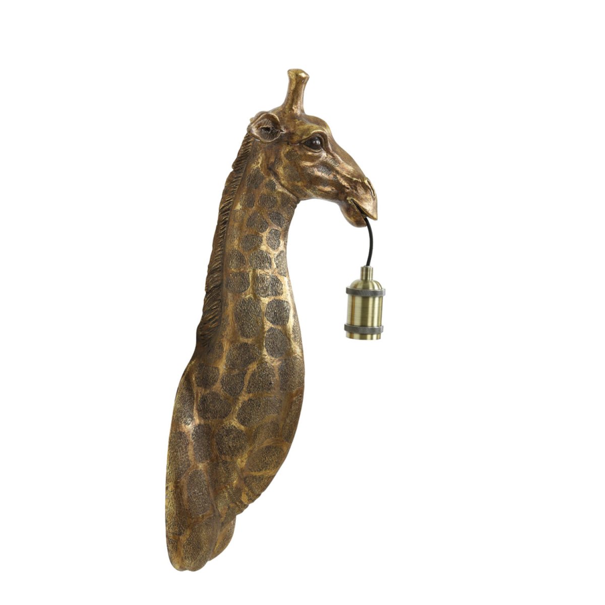 Giraffe 60cm Bronze applique murale De Light & Living - 