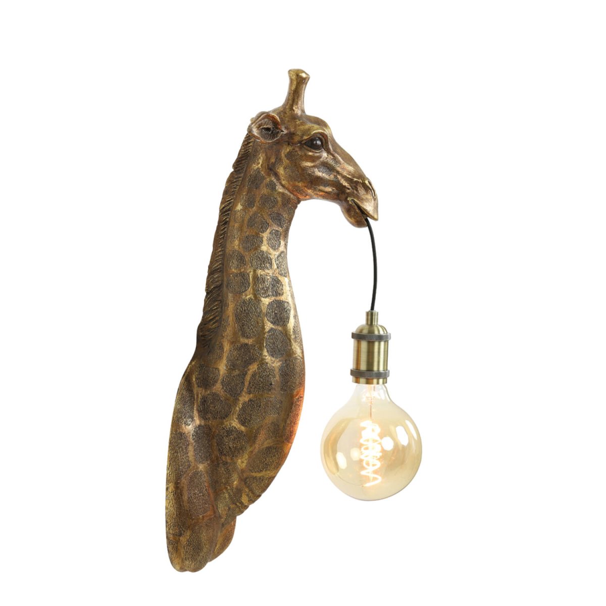 Giraffe 60cm Bronze applique murale De Light & Living - 