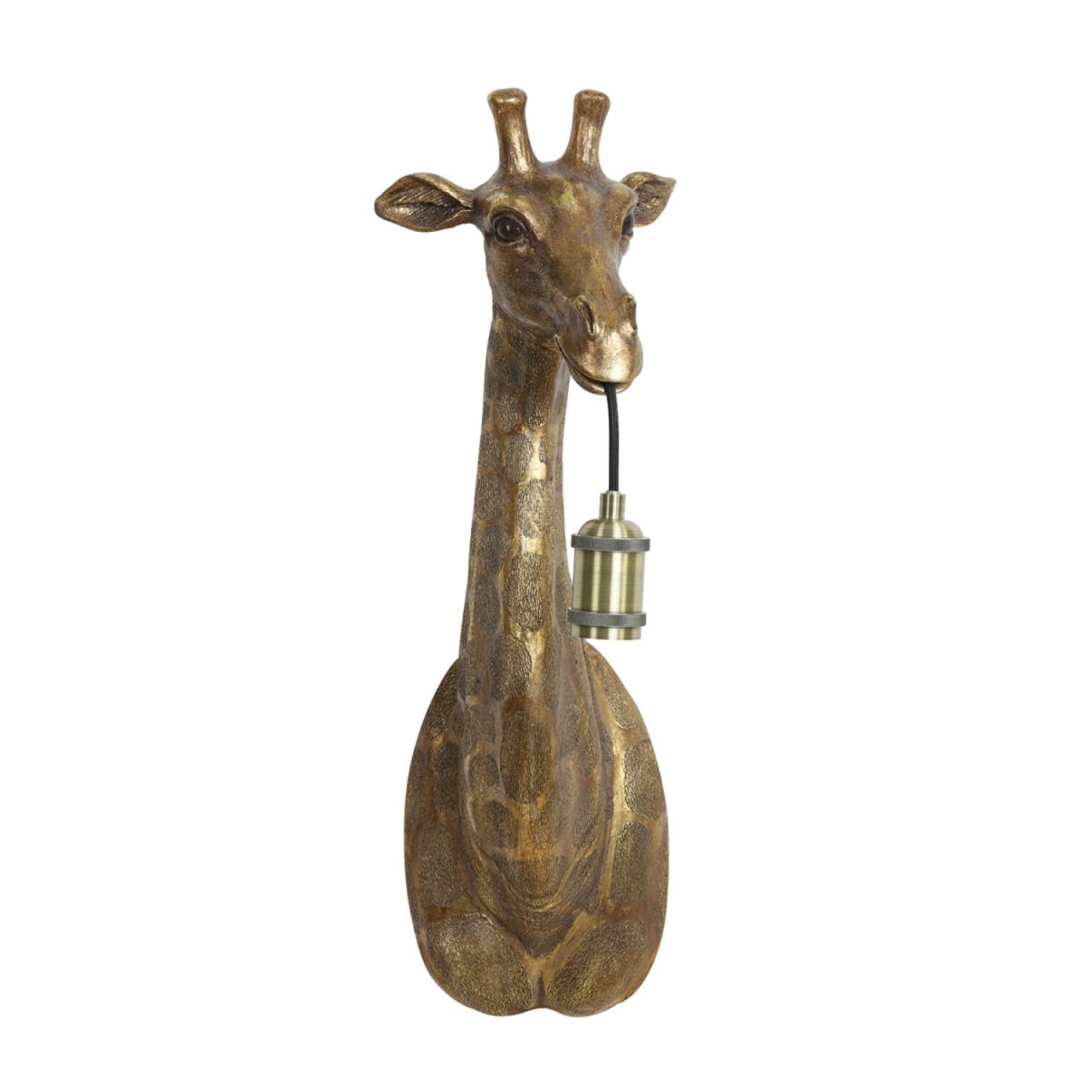 Giraffe 60cm Bronze applique murale De Light & Living - 