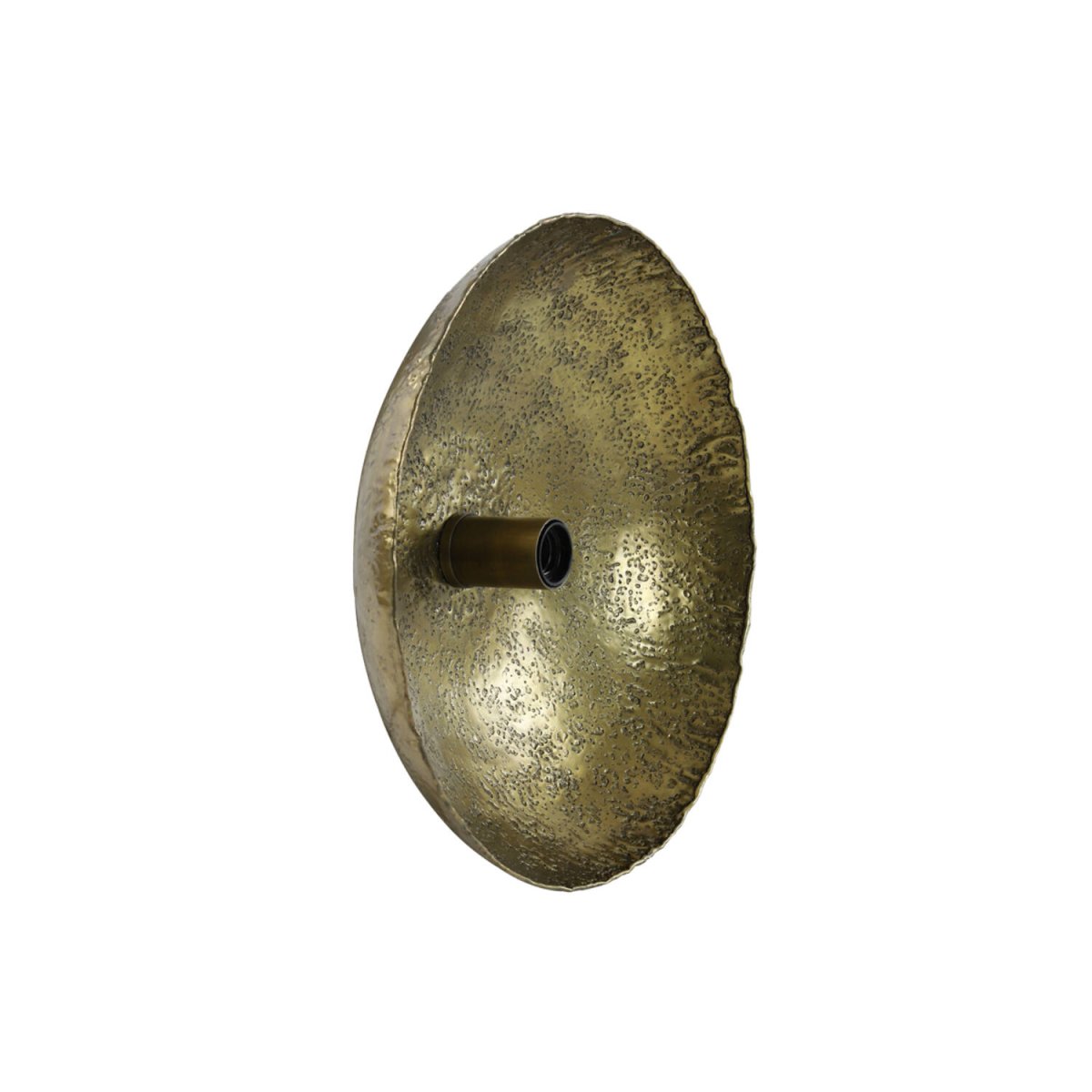 Neva Ø40 Bronze applique murale De Light & Living - La surface brute accentue le caractère de la lampe et diffuse la lumière de façon saisissante.