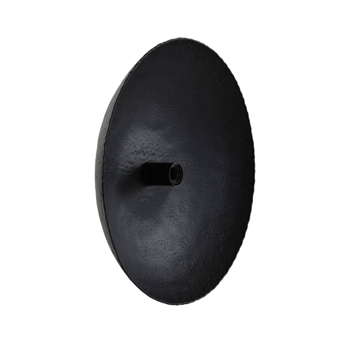 Neva Ø50 Noir applique murale De Light & Living - Sa surface brute lui donne du caractère et diffuse la lumière de façon saisissante.