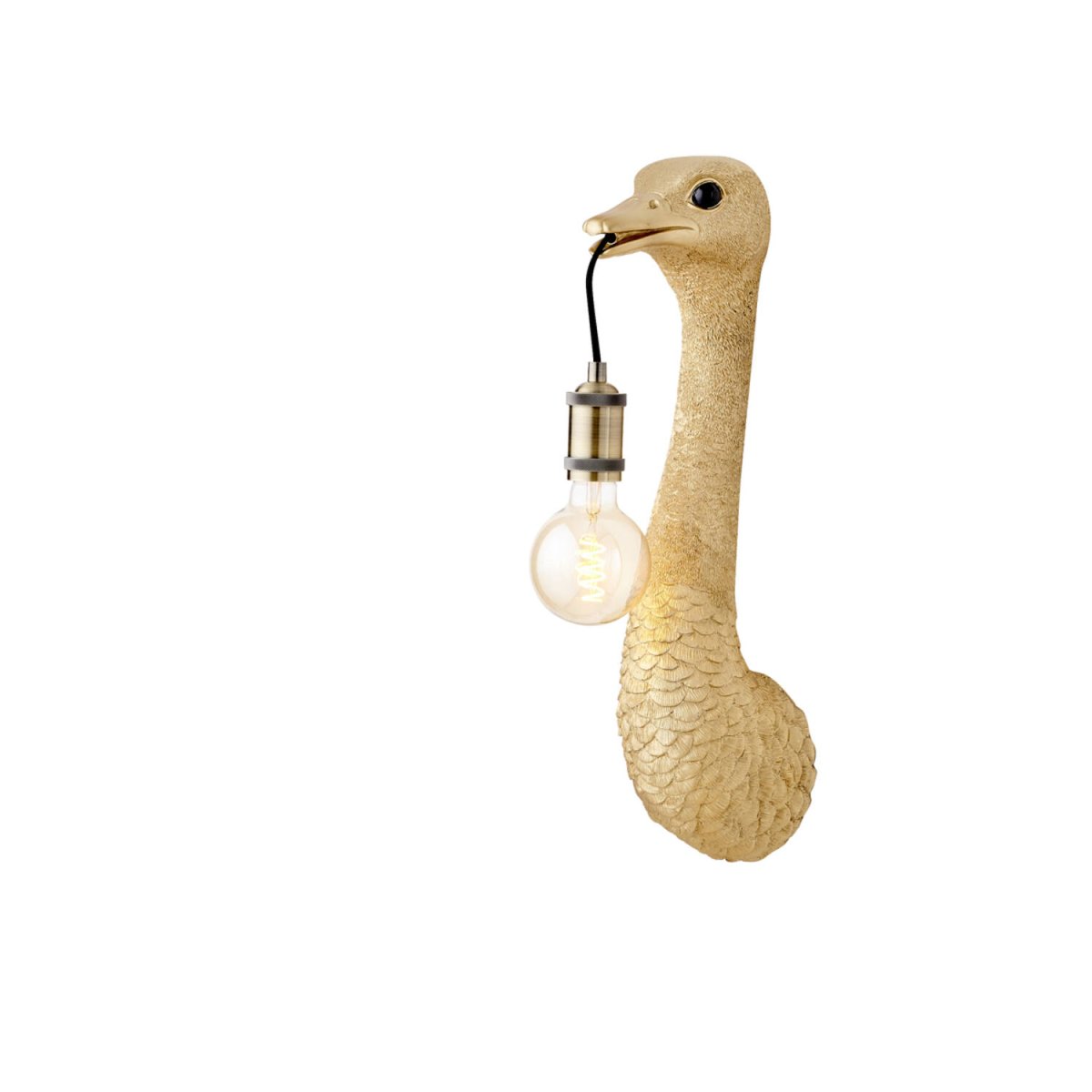 Ostrich 57cm Or applique murale De Light & Living - 