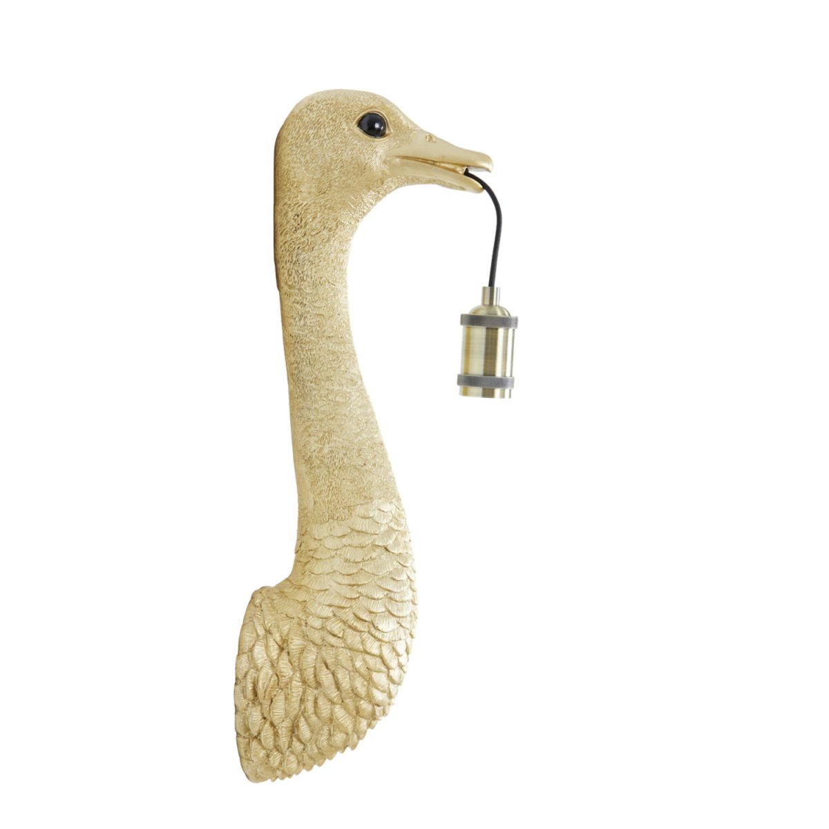 Ostrich 57cm Or applique murale De Light & Living - 