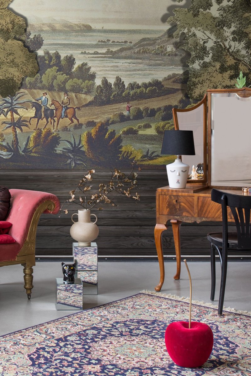 Nora 43cm Blanc lampe de table De Globen Lighting - Lampe de table en c&eacute;ramique blanche avec visages peints.