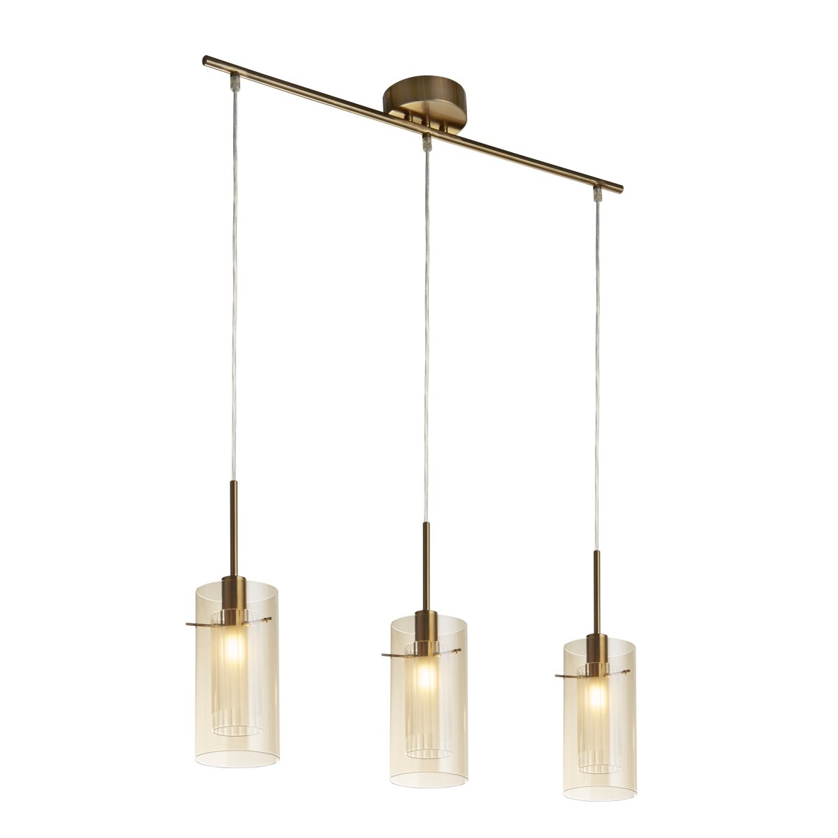 Duo 70cm Bronze suspension De Searchlight - Duo est une suspension élégante et tendance qui apporte une touche spéciale à n'importe quelle pièce.