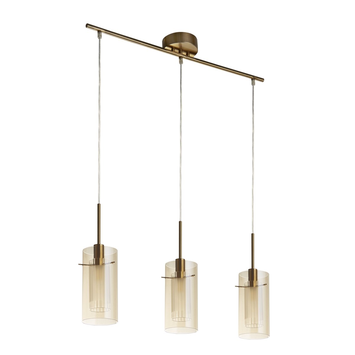 Duo 70cm Bronze suspension De Searchlight - Duo est une suspension élégante et tendance qui apporte une touche spéciale à n'importe quelle pièce.