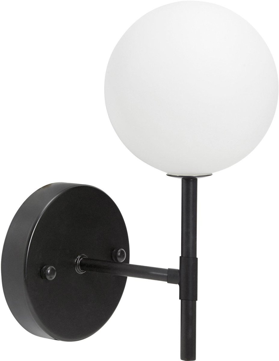 Sigma 25cm Noir lampe de salle de bain De PR Home - Veuillez noter que ce luminaire est une installation fixe et ne comprend pas de prise ni de c&acirc;ble de connexion s&eacute;par&eacute;s.