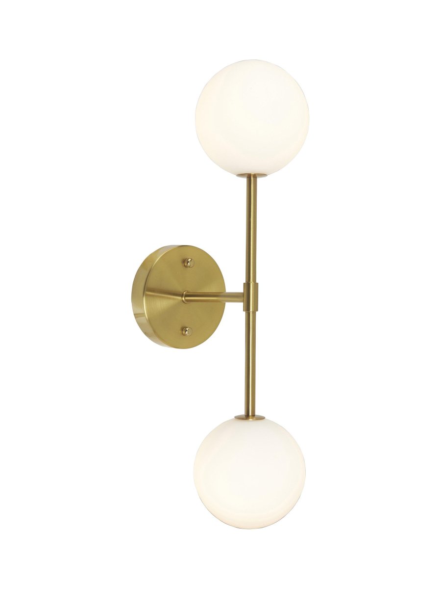 Sigma 50cm Or lampe de salle de bain De PR Home - Veuillez noter que ce luminaire est une installation fixe et ne comprend pas de prise ni de c&acirc;ble de connexion s&eacute;par&eacute;s.