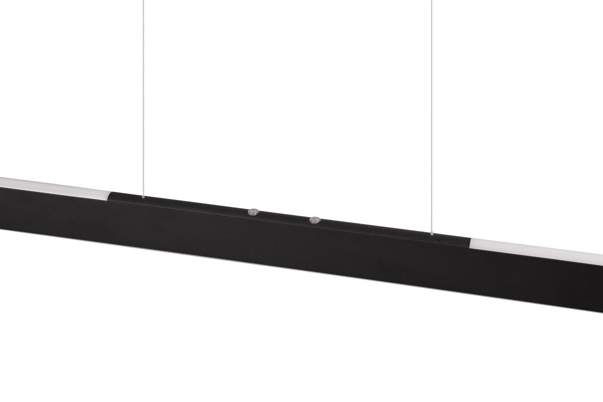 Helios 100cm Noir suspension De Trio Lighting - Le réglage pratique de la hauteur est particulièrement remarquable et la fonction tactile intégrée à 4 voies vous permet de régler facilement la luminosité et la température de couleur d'un simple toucher.