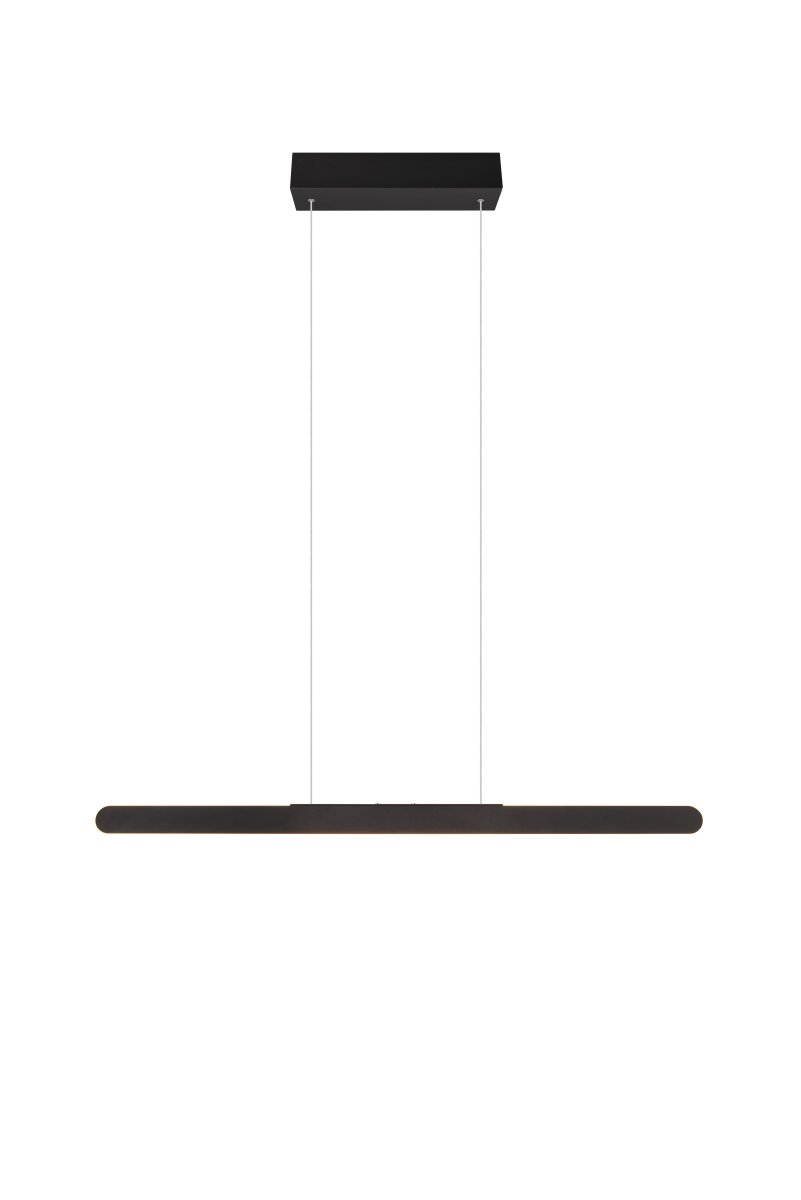 Helios 100cm Noir suspension De Trio Lighting - Le réglage pratique de la hauteur est particulièrement remarquable et la fonction tactile intégrée à 4 voies vous permet de régler facilement la luminosité et la température de couleur d'un simple toucher.