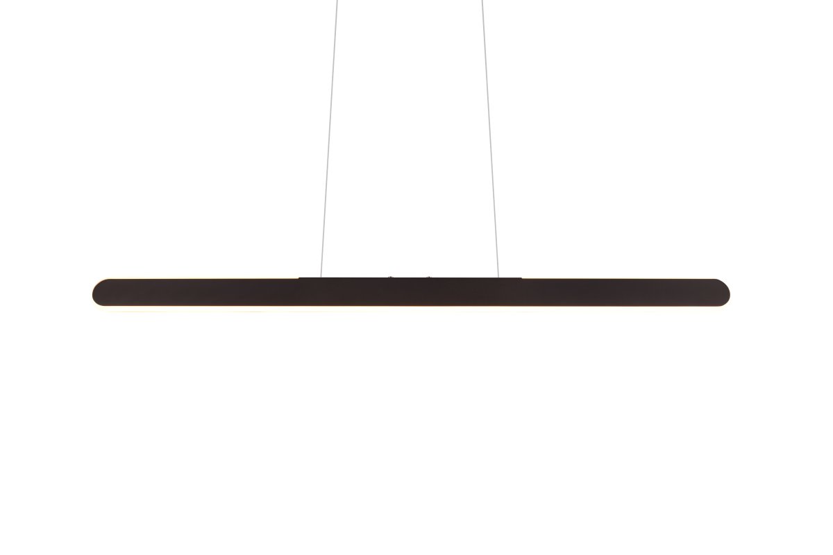 Helios 100cm Noir suspension De Trio Lighting - Le réglage pratique de la hauteur est particulièrement remarquable et la fonction tactile intégrée à 4 voies vous permet de régler facilement la luminosité et la température de couleur d'un simple toucher.