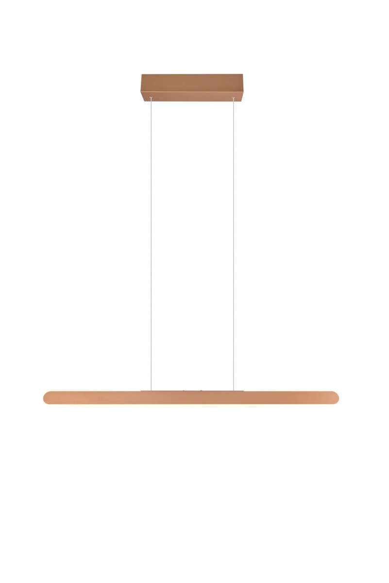 Helios 100cm Brun suspension De Trio Lighting - Le réglage pratique de la hauteur est particulièrement remarquable et la fonction tactile intégrée à 4 voies vous permet de régler facilement la luminosité et la température de couleur d'un simple toucher.