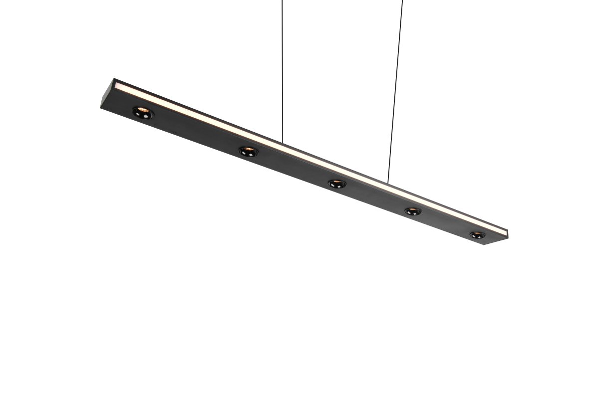 Graham 110cm Noir suspension De Trio Lighting - 