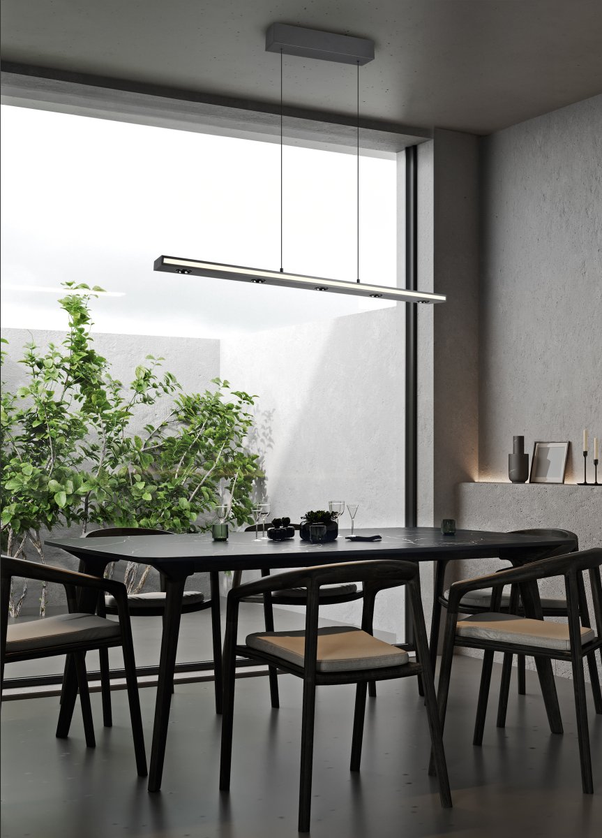 Graham 110cm Noir suspension De Trio Lighting - 