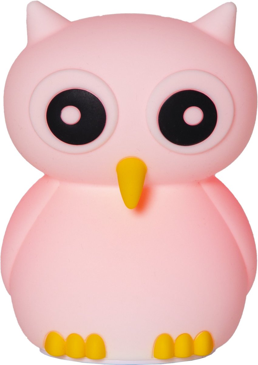 Owl Blanc lampe pour enfant De Star Trading - Sa batterie se recharge complètement en 2,5 à 3 heures environ et offre une autonomie de 9 à 10 heures.
