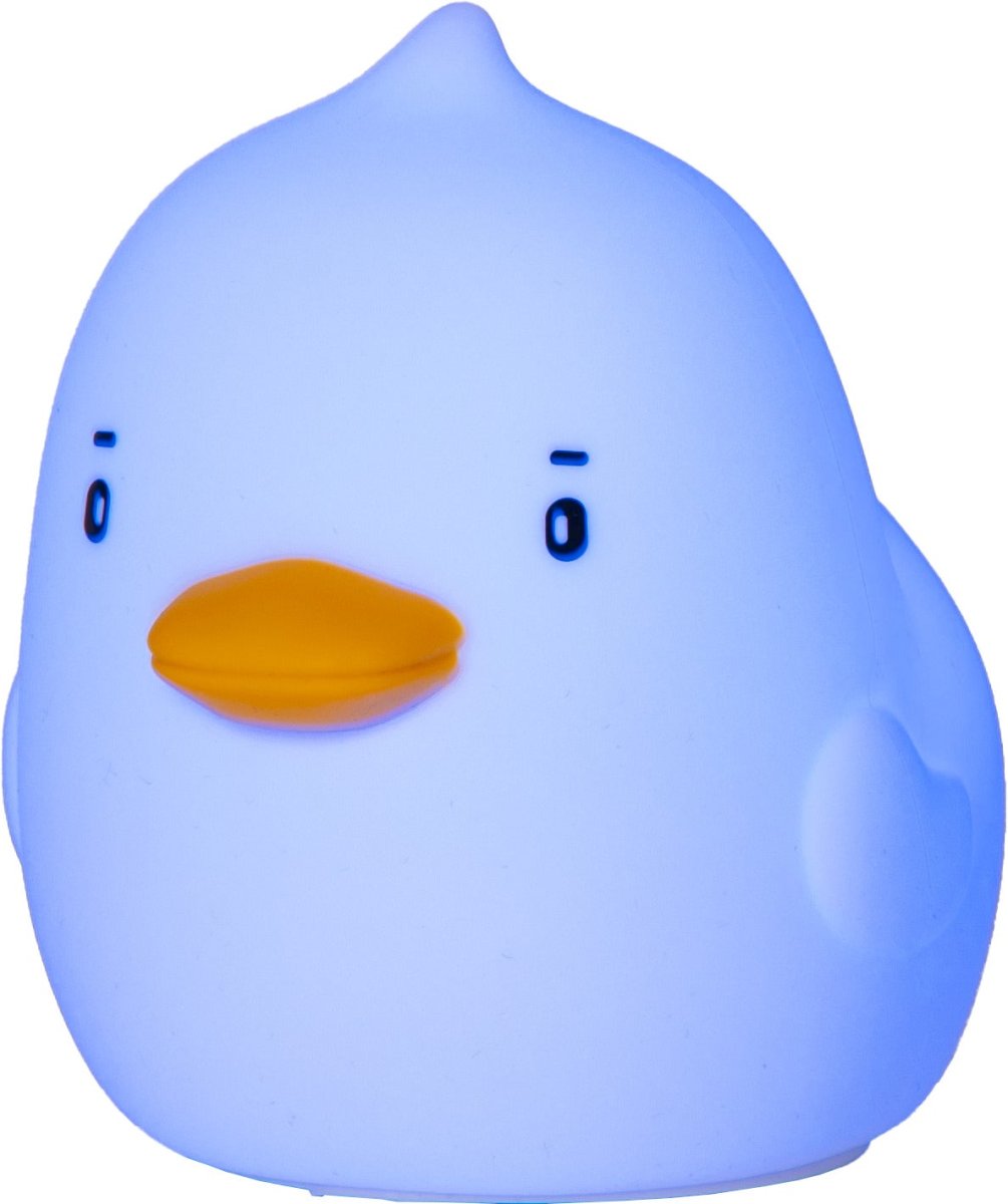 Duck Blanc lampe pour enfant De Star Trading - La batterie se recharge complètement en 2,5 à 3 heures environ et offre une autonomie de 9 à 10 heures.