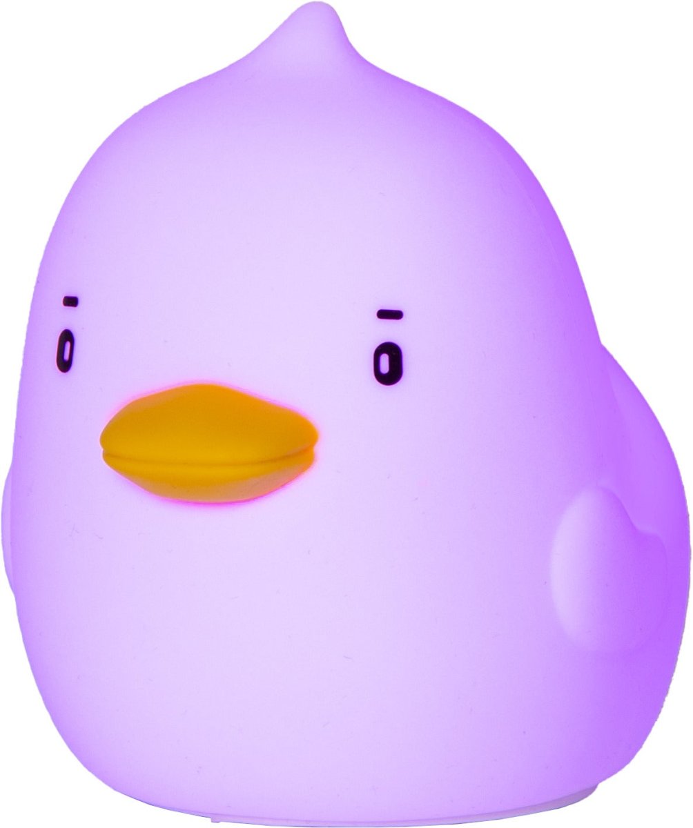 Duck Blanc lampe pour enfant De Star Trading - La batterie se recharge complètement en 2,5 à 3 heures environ et offre une autonomie de 9 à 10 heures.