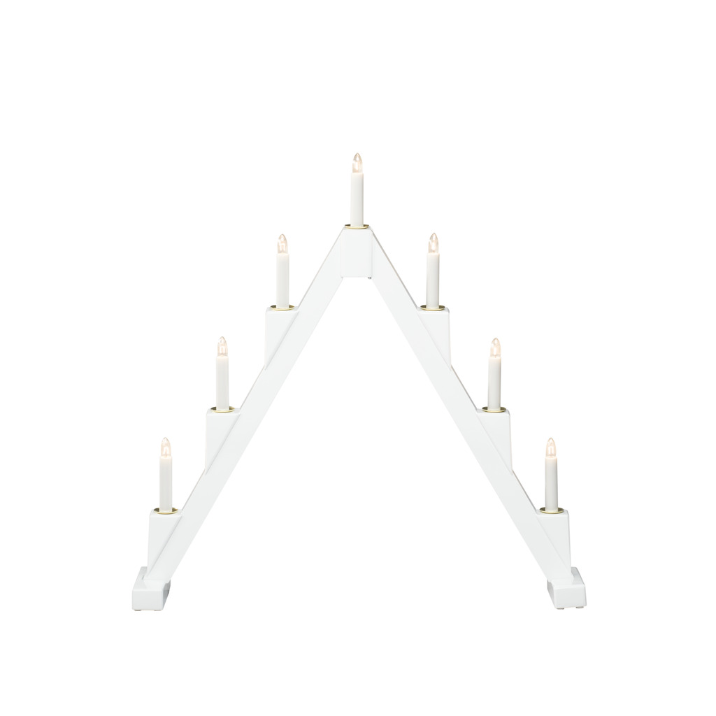 Candelabra 7 Lights Blanc De Konstsmide - Le design moderne cr&eacute;e une atmosph&egrave;re &eacute;l&eacute;gante et les ampoules &eacute;mettent une lumi&egrave;re chaleureuse et invitante.