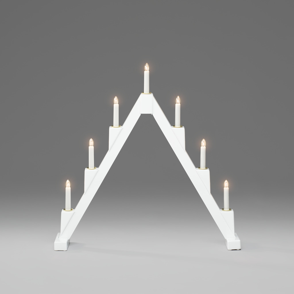 Candelabra 7 Lights Blanc De Konstsmide - Le design moderne cr&eacute;e une atmosph&egrave;re &eacute;l&eacute;gante et les ampoules &eacute;mettent une lumi&egrave;re chaleureuse et invitante.
