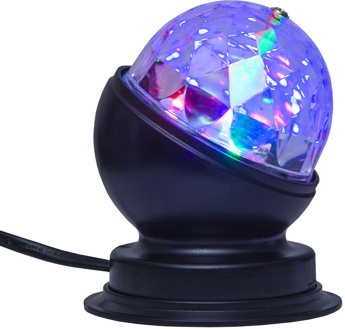 Disco Noir lampe pour enfant De Star Trading - Elle peut être utilisée comme lampe de table ou fixée au mur et est idéale pour une utilisation en intérieur, pour un éclairage ludique et festif.