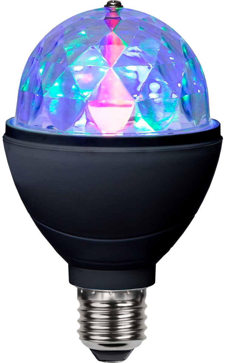 Disco Noir lampe pour enfant De Star Trading - La lampe disco est une source de lumière spectaculaire qui crée une ambiance festive grâce à sa lumière multicolore rotative.