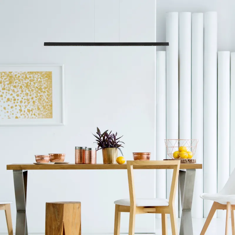 Dentsy 150cm Noir suspension De Globo Lighting - Med den smidiga touchknappen f&ouml;r av/p&aring; och den stegl&ouml;sa touchdimmern kan du enkelt justera ljusstyrkan efter &ouml;nskem&aring;l.