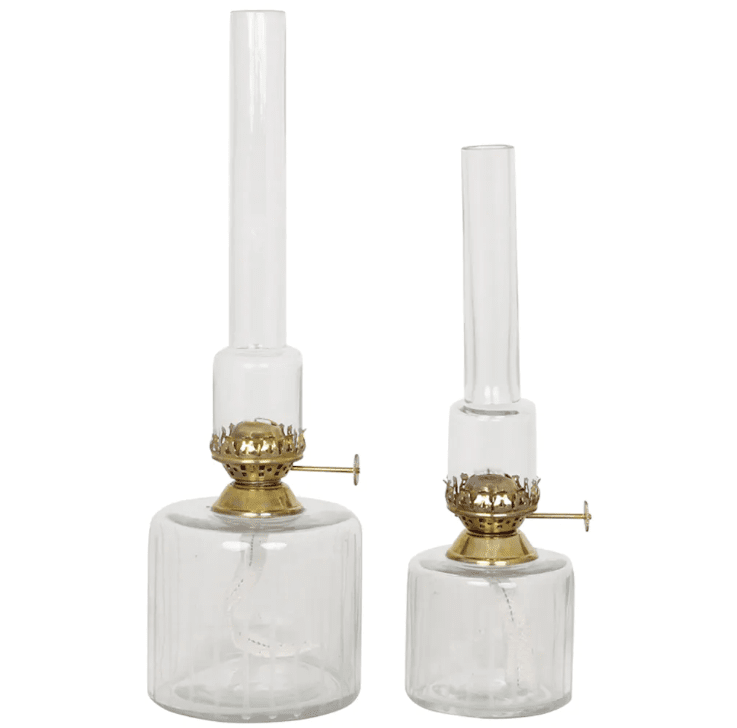 Kerosene Lamp Straight small Transparent De Strömshaga - Convient &agrave; la m&egrave;che num&eacute;ro de pi&egrave;ce 116210 et au tube de br&ucirc;leur num&eacute;ro de pi&egrave;ce 121800G.