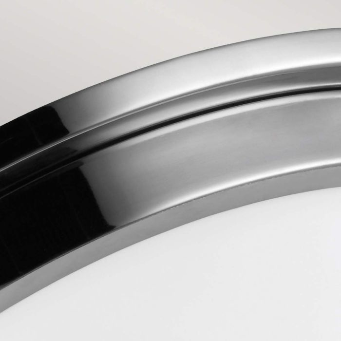 Payne Ø32 Chrome lampe de salle de bain De Elstead Lighting - Avec un indice de protection IP44, la lampe est protégée contre l'humidité et les éclaboussures d'eau, ce qui la rend idéale pour être placée dans la salle de bain afin de fournir un éclairage élégant et pratique.