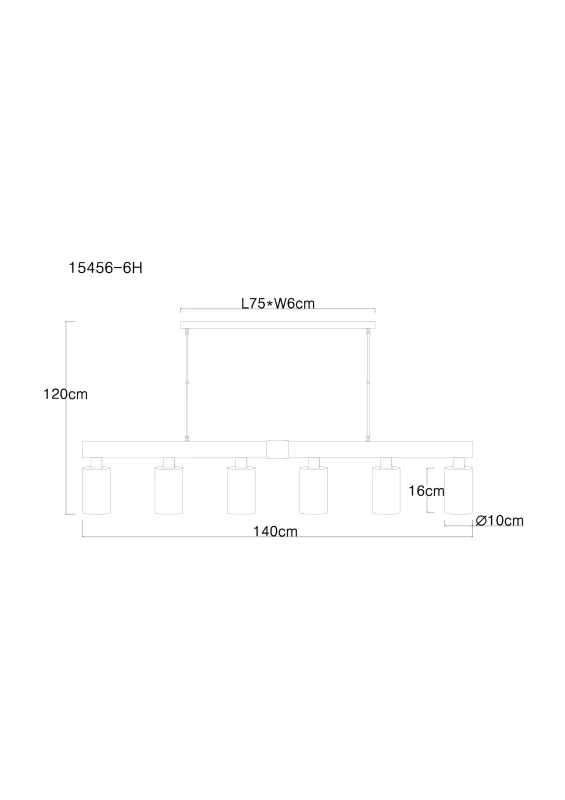 Hadera 140cm Nature suspension De Globo Lighting - Lampan kombinerar funktionalitet med estetik och passar perfekt &ouml;ver matbordet eller i vardagsrummet.