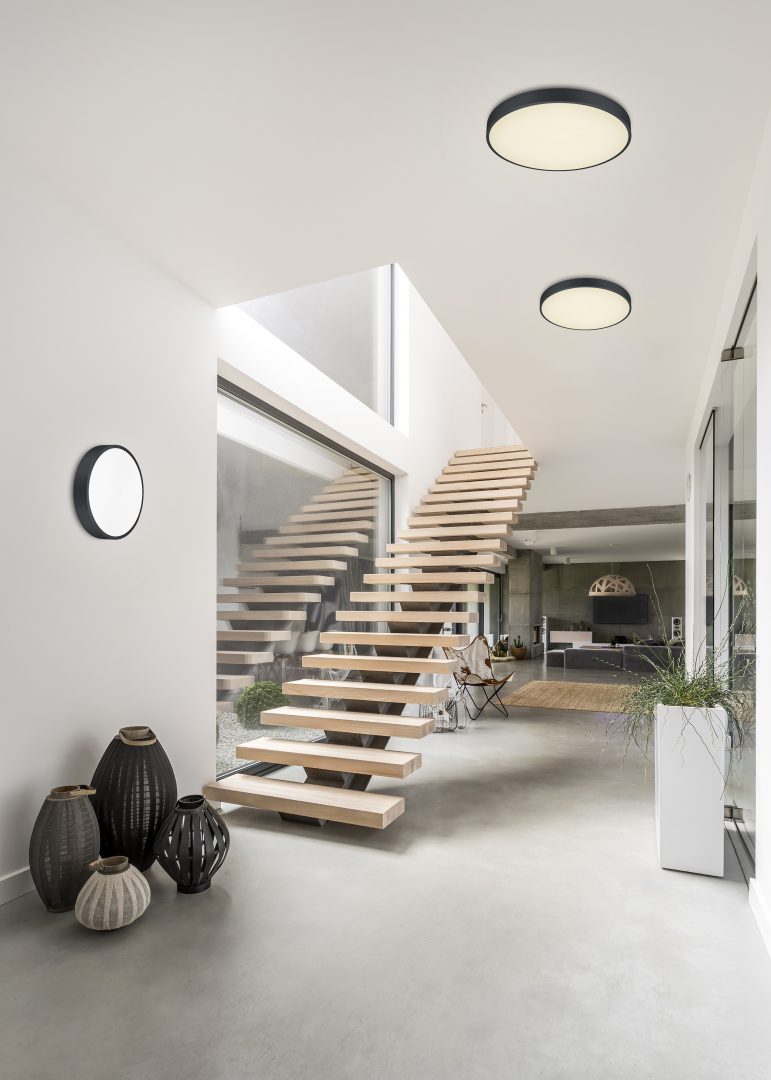 Waco Ø30 Noir plafonnier De Trio Lighting - 