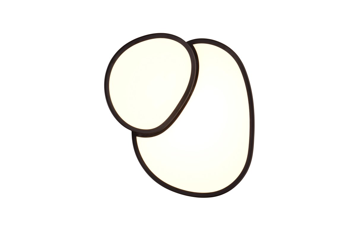 Rise 43cm Noir plafonnier De Trio Lighting - 