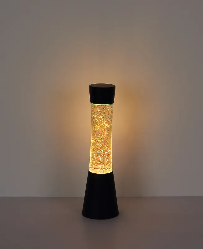 Sparkle Noir lampe pour enfant De Globo Lighting - Den mattsvarta designen i aluminium ramar in den klara glassk&auml;rmen, som sprider ljuset mjukt och skapar en behaglig atmosf&auml;r.