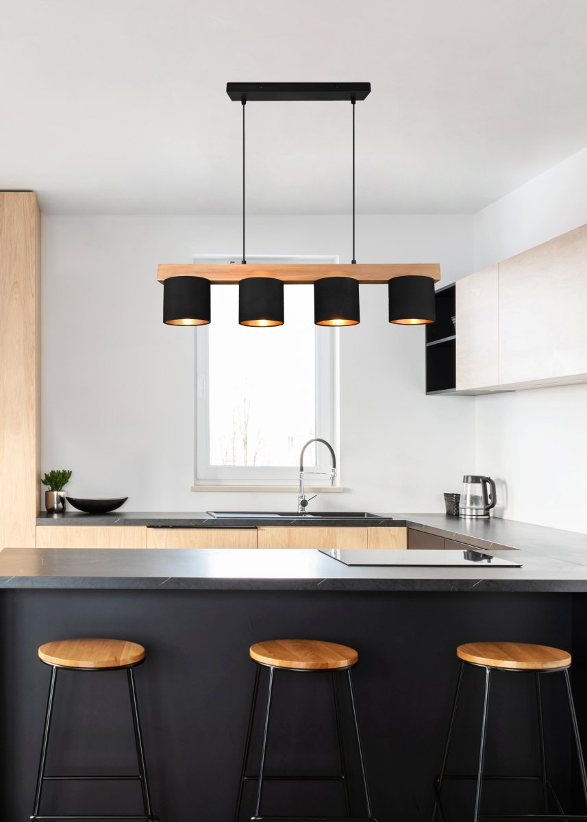 Cameron 75cm Noir suspension De Trio Lighting - 