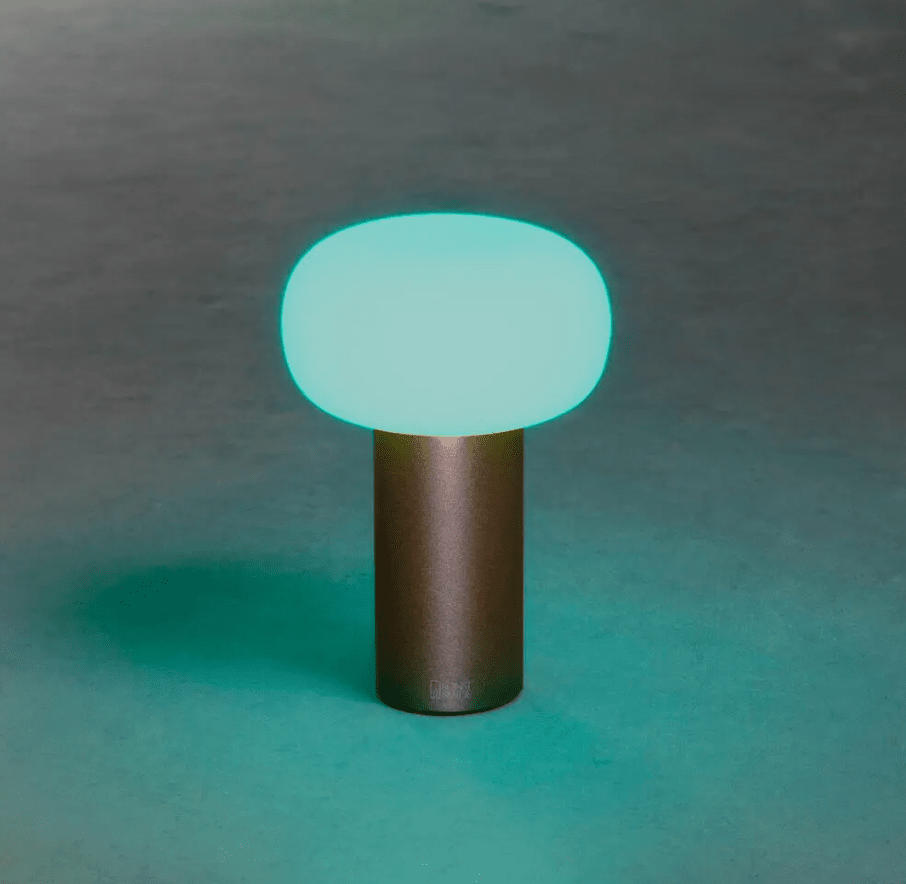 Antibes 20cm Rouiller portable De Konstsmide - La lampe dispose d'un variateur permettant de régler la luminosité et la température de couleur.