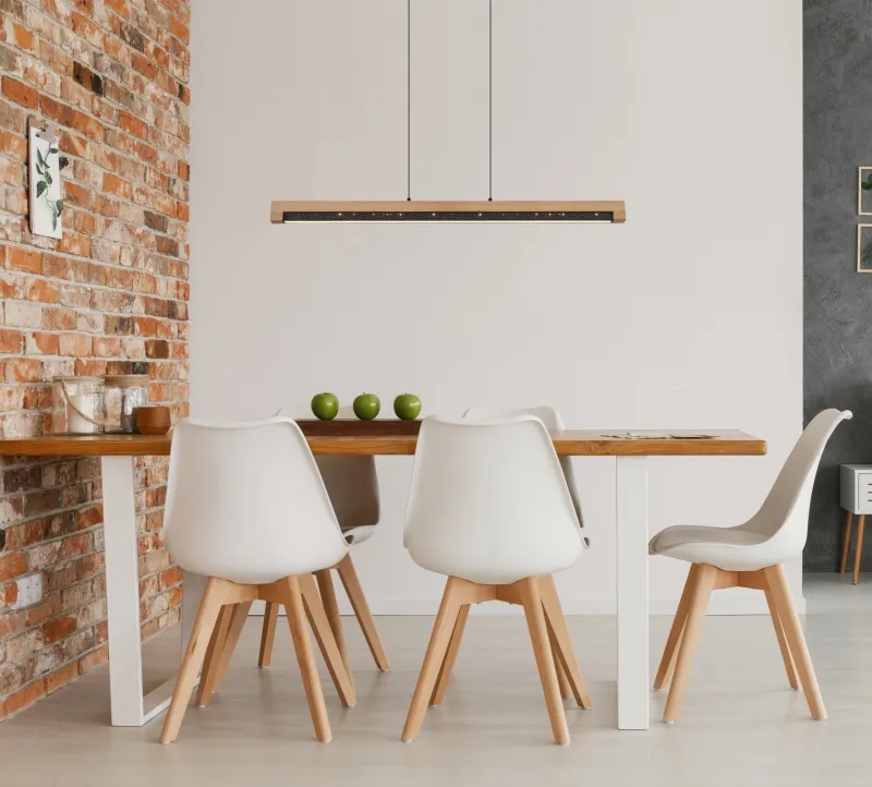 Starla 85cm Nature suspension De Globo Lighting - Skapa en stilfull och harmonisk ljuss&auml;ttning i ditt hem med denna moderna taklampa och njut av ett st&auml;mningsfullt sken i dina rum.