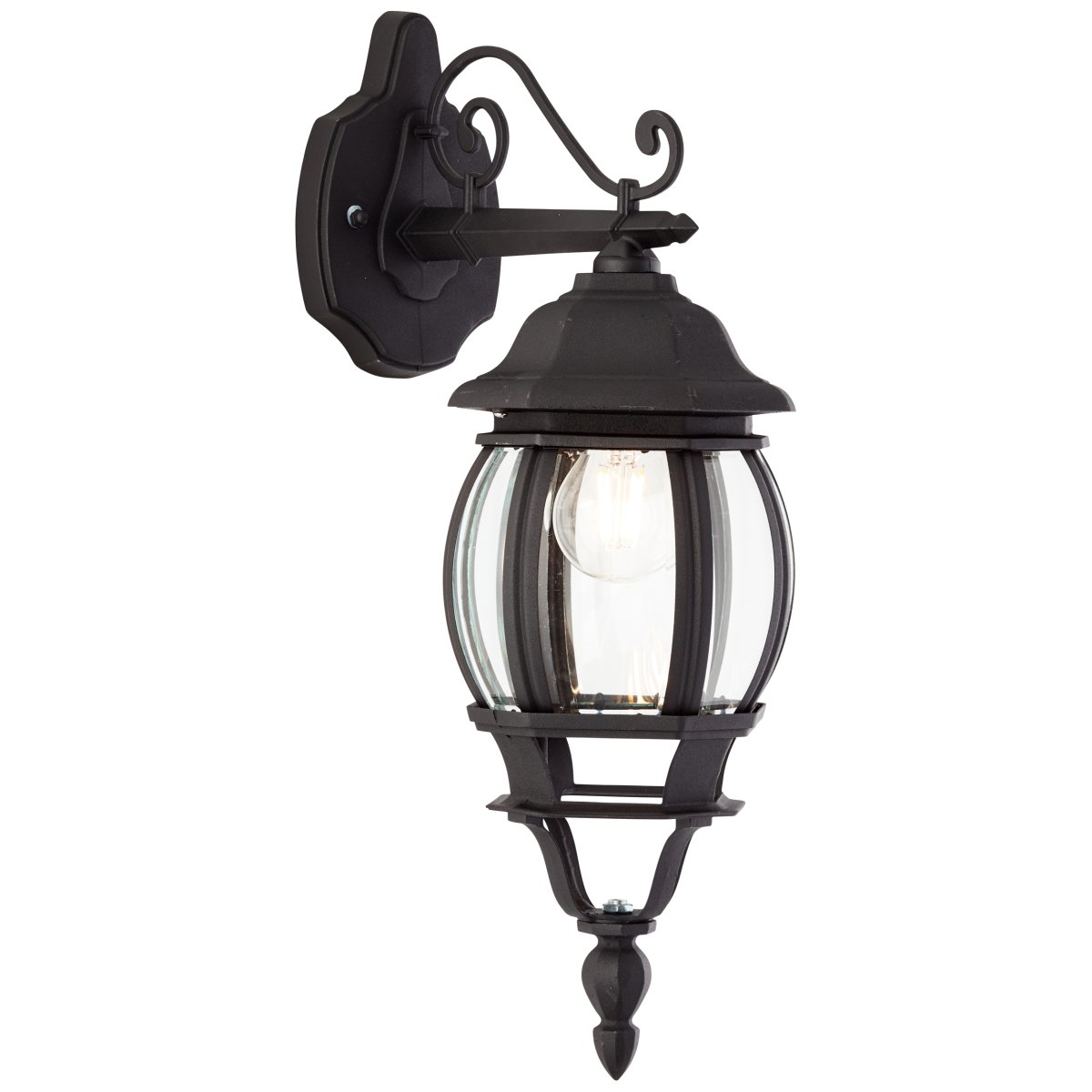 Istria Noir lampe d’extérieur De Brilliant - L'applique murale d'extérieur classique Istria offre à la fois une lumière décorative et une sécurité accrue à l'entrée ou le long de la façade.