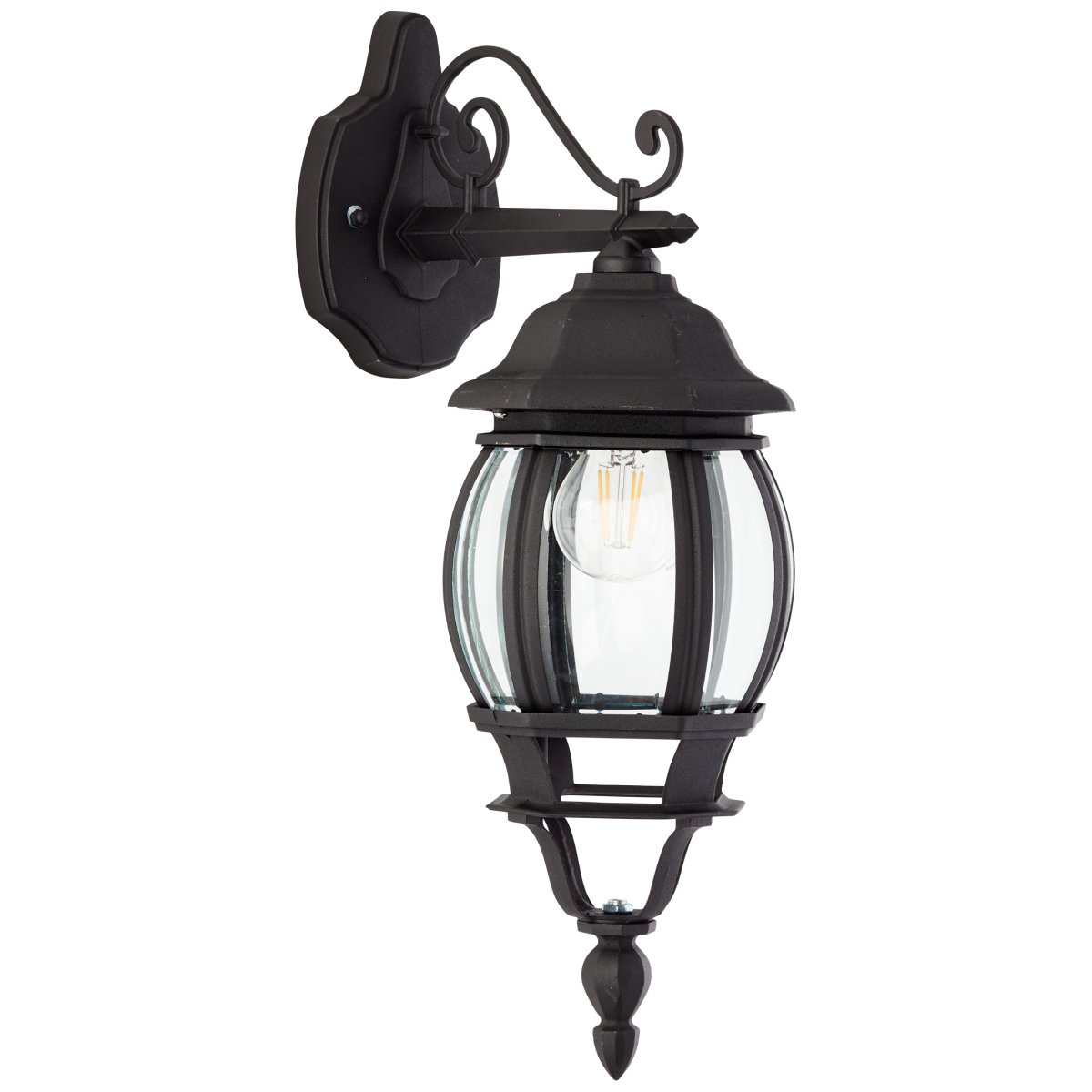 Istria Noir lampe d’extérieur De Brilliant - L'applique murale d'extérieur classique Istria offre à la fois une lumière décorative et une sécurité accrue à l'entrée ou le long de la façade.