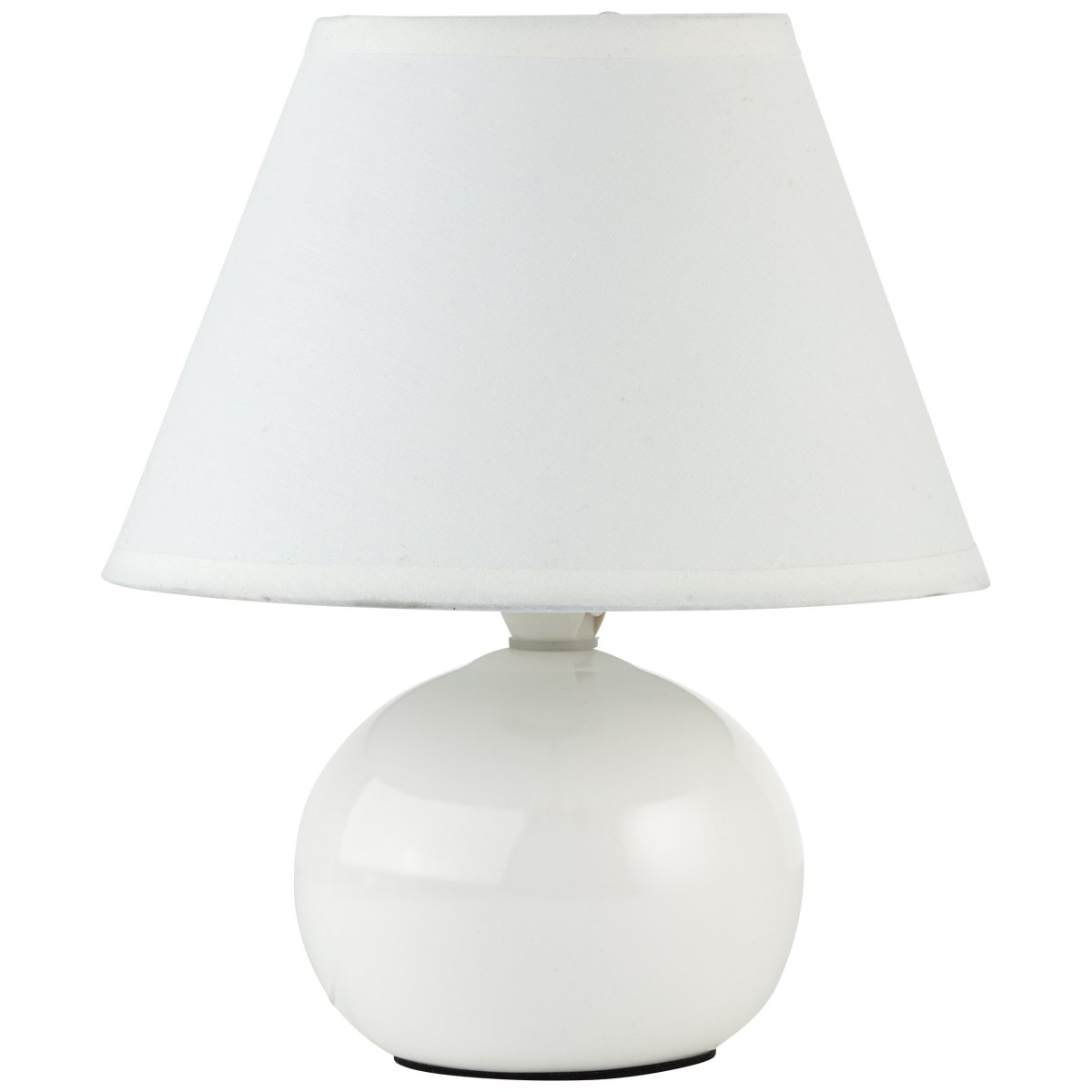Primo 23cm Blanc lampe de table De Brilliant - Lampe de table d&eacute;corative au design intemporel, parfaite comme lampe de chevet ou pour un &eacute;clairage d'ambiance dans votre salon.