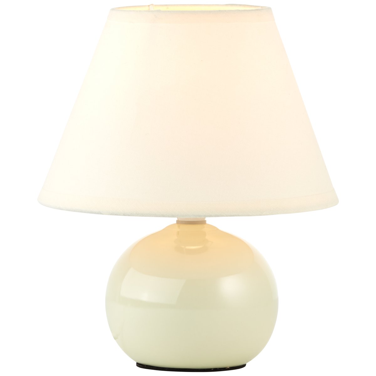Primo 23cm Beige lampe de table De Brilliant - Lampe de table d&eacute;corative au design intemporel, parfaite comme lampe de chevet ou pour un &eacute;clairage d'ambiance dans votre salon.